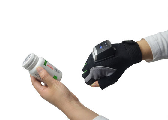 Drahtloser Offlinebarcode-Scanner-Handschuh Mini Bar Code Reader MS02