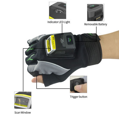 Barcode Hersteller-Certificated Handhelds 1D Bluetooth Scanner-Leser mit Handschuh für Logistiklager