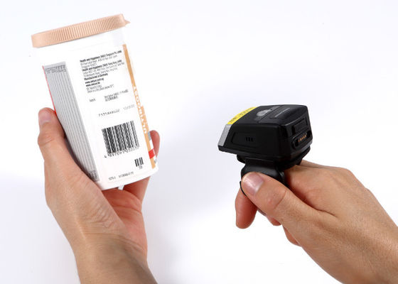 2D BT Barcode-Scanner echter Hersteller EF02 CMOS QR PDF417 Finger-Ring Wearable Minis