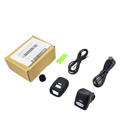 tragbarer drahtloser Barcodeleser 2d bluetooth Barcodescanner-Fingerminibar-Codeleser für androiden Tabletten-PC